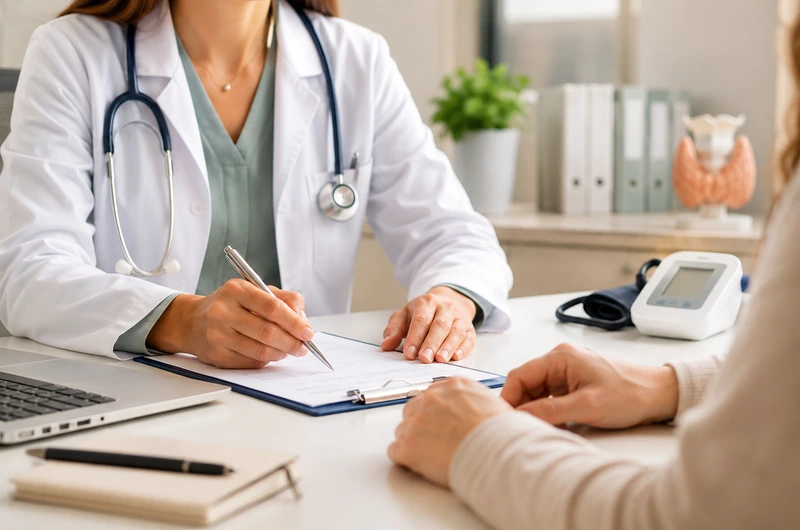 Paciente durante consulta com endocrinologista em Belo Horizonte